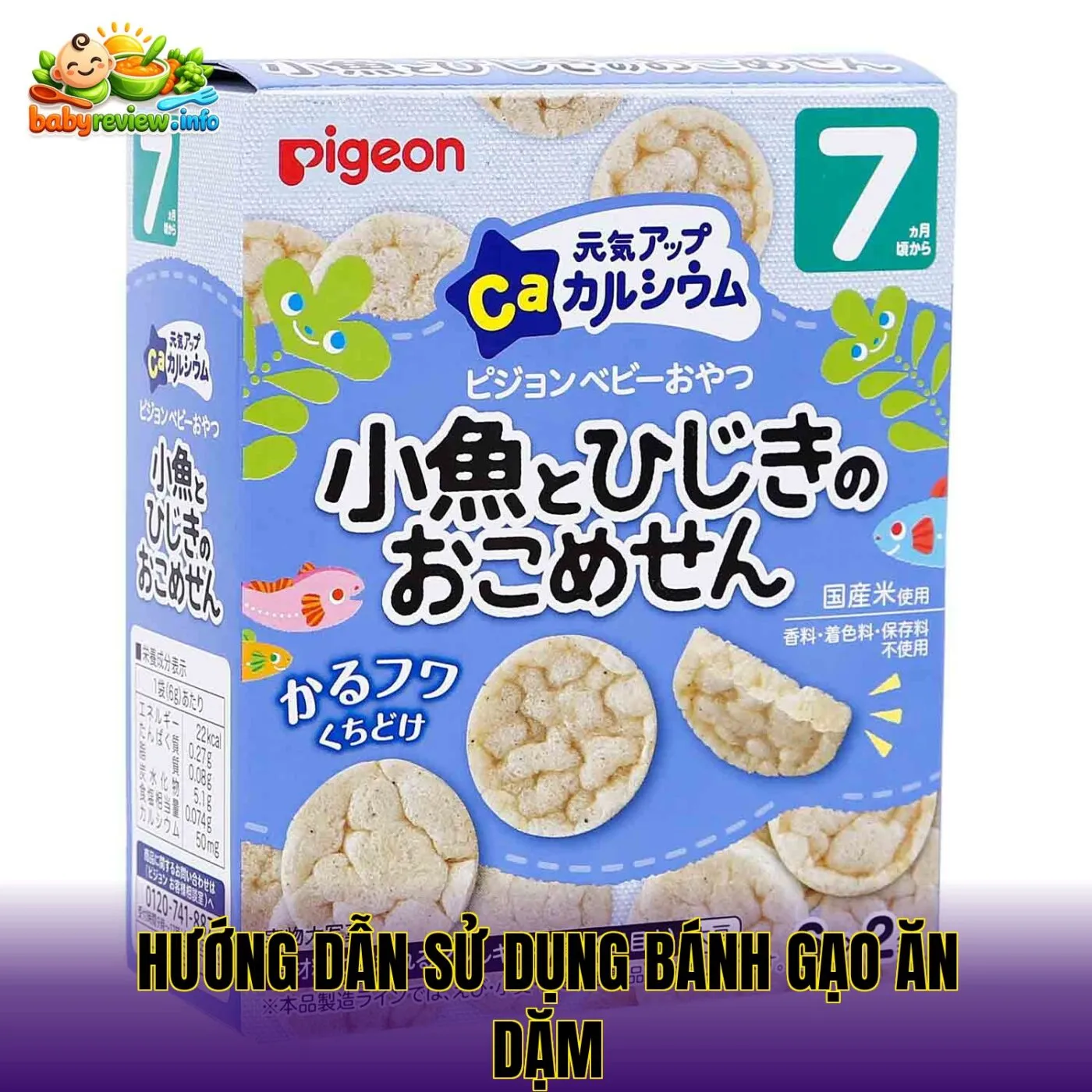 hướng dẫn sử dụng bánh gạo ăn dặm