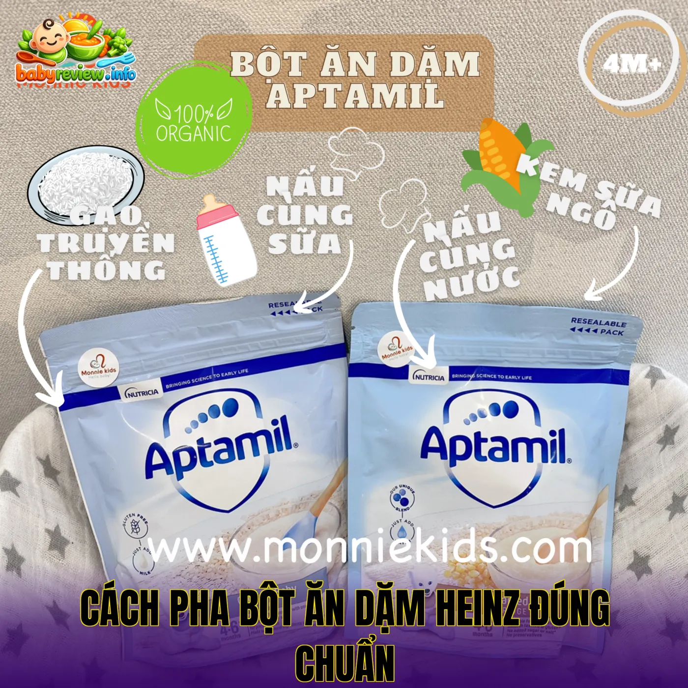 cách pha bột ăn dặm heinz đúng chuẩn