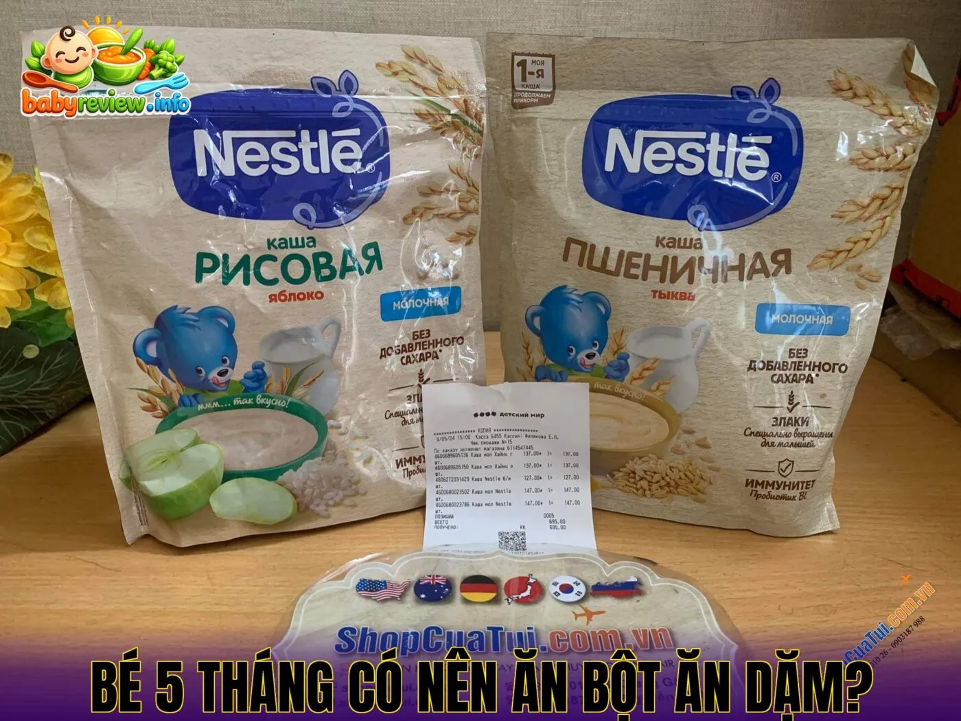 Bột Ăn Dặm Cho Bé 5 Tháng: Chọn Loại Nào Tốt?