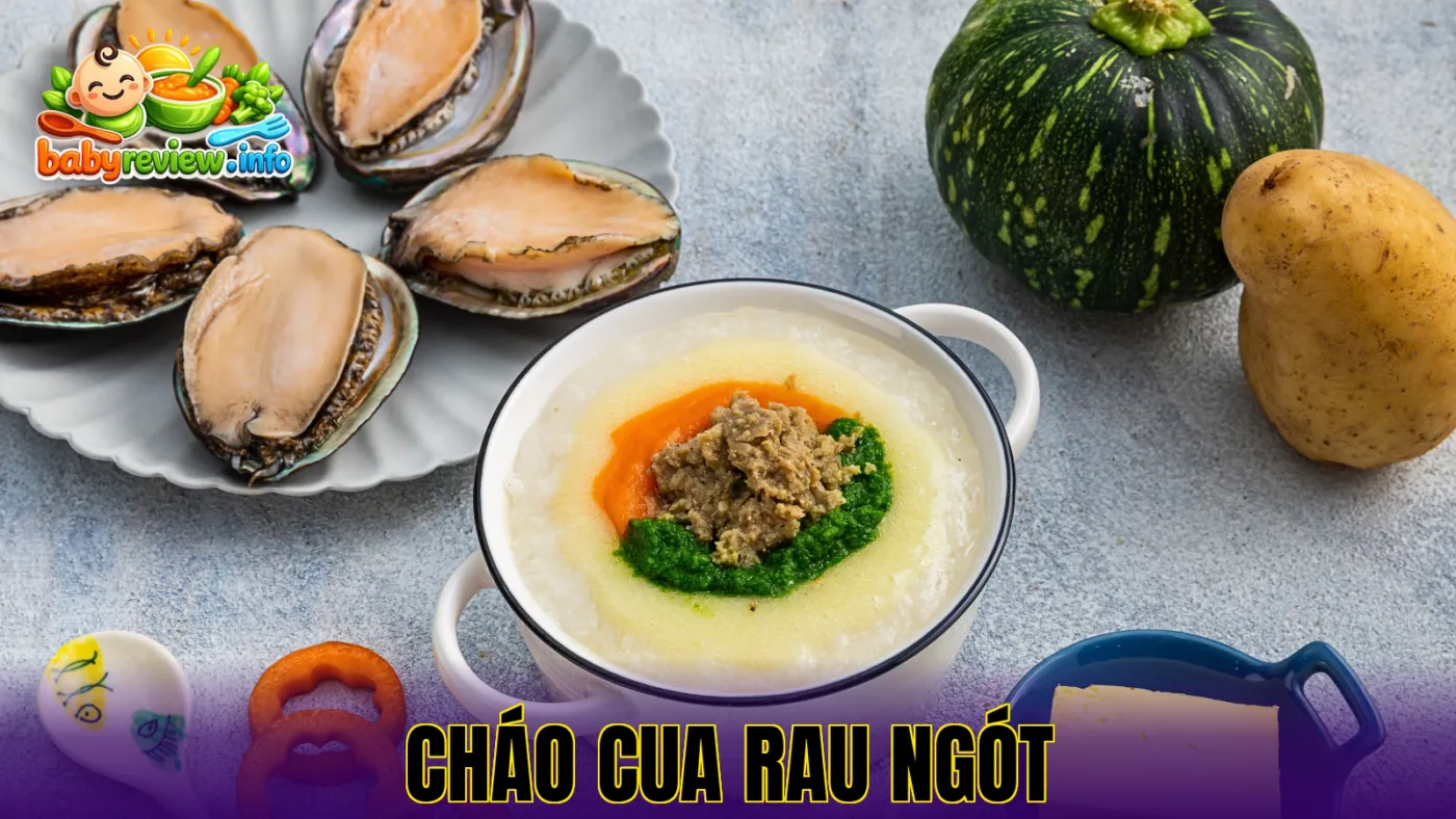 cháo cua rau ngót