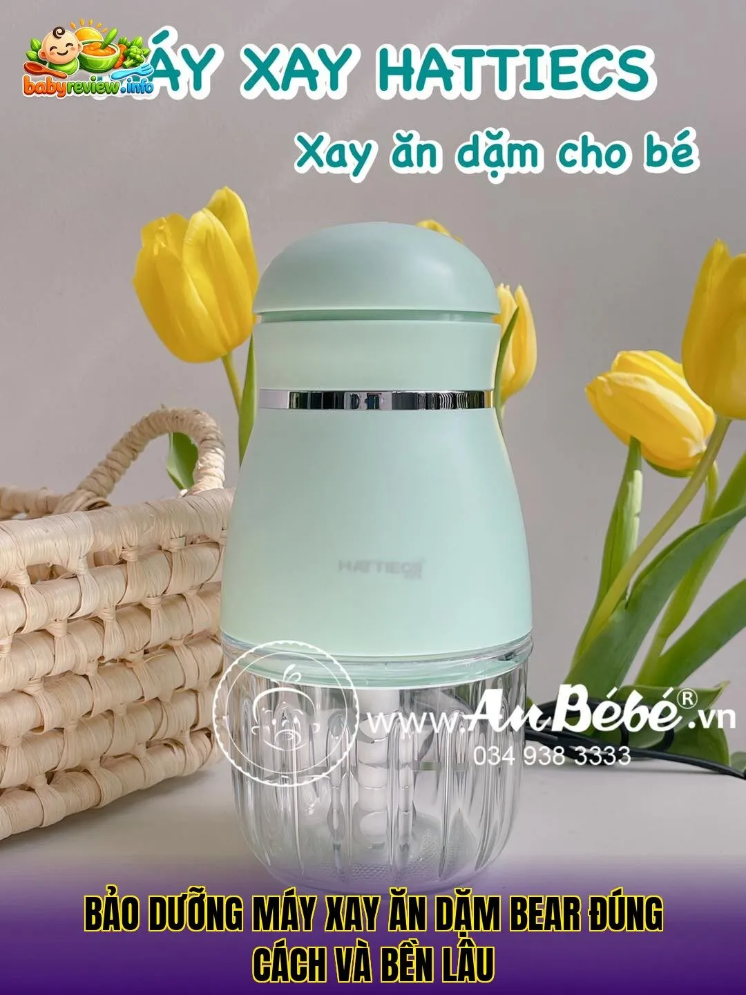 Bảo dưỡng máy xay ăn dặm Bear đúng cách và bền lâu