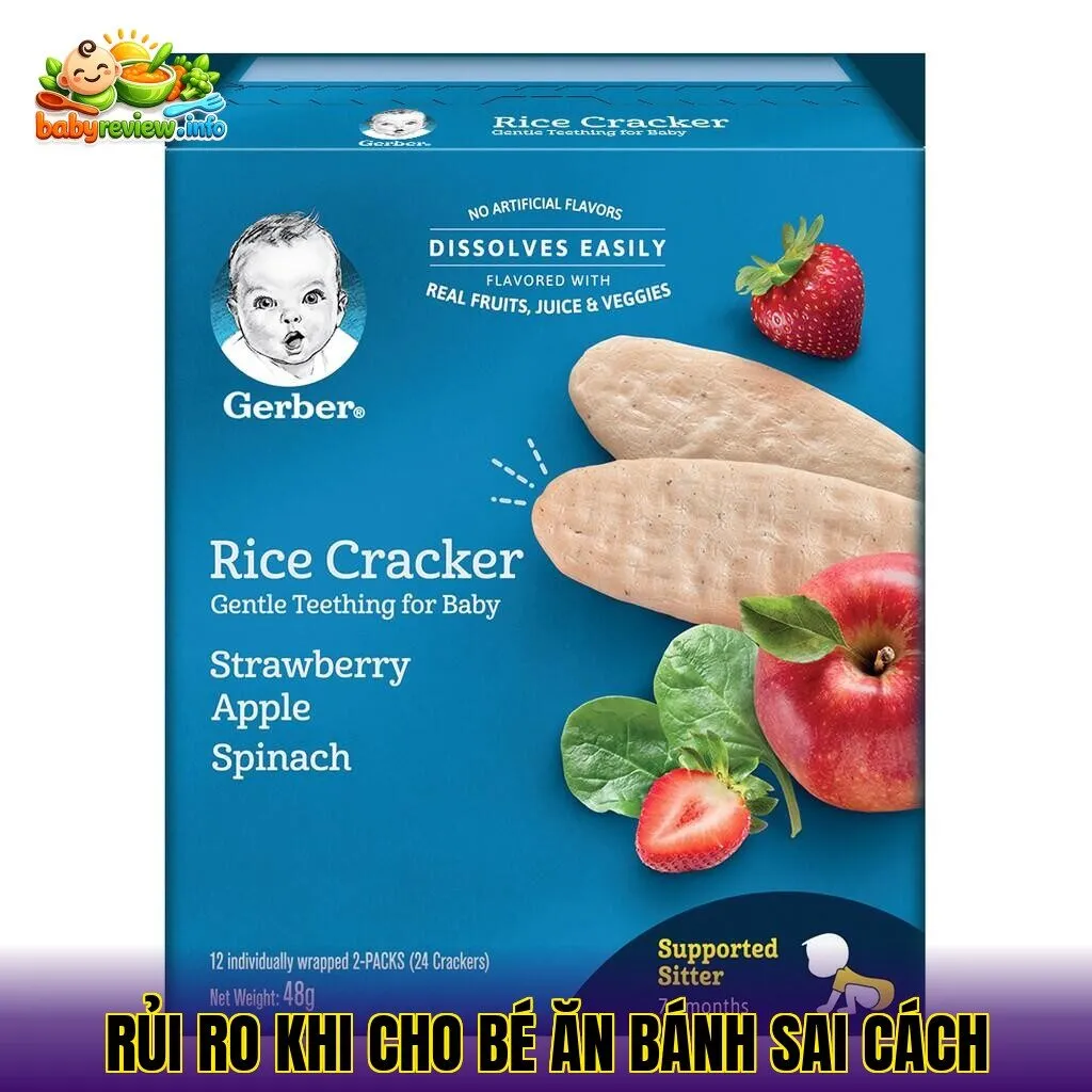 Rủi ro khi cho bé ăn bánh sai cách