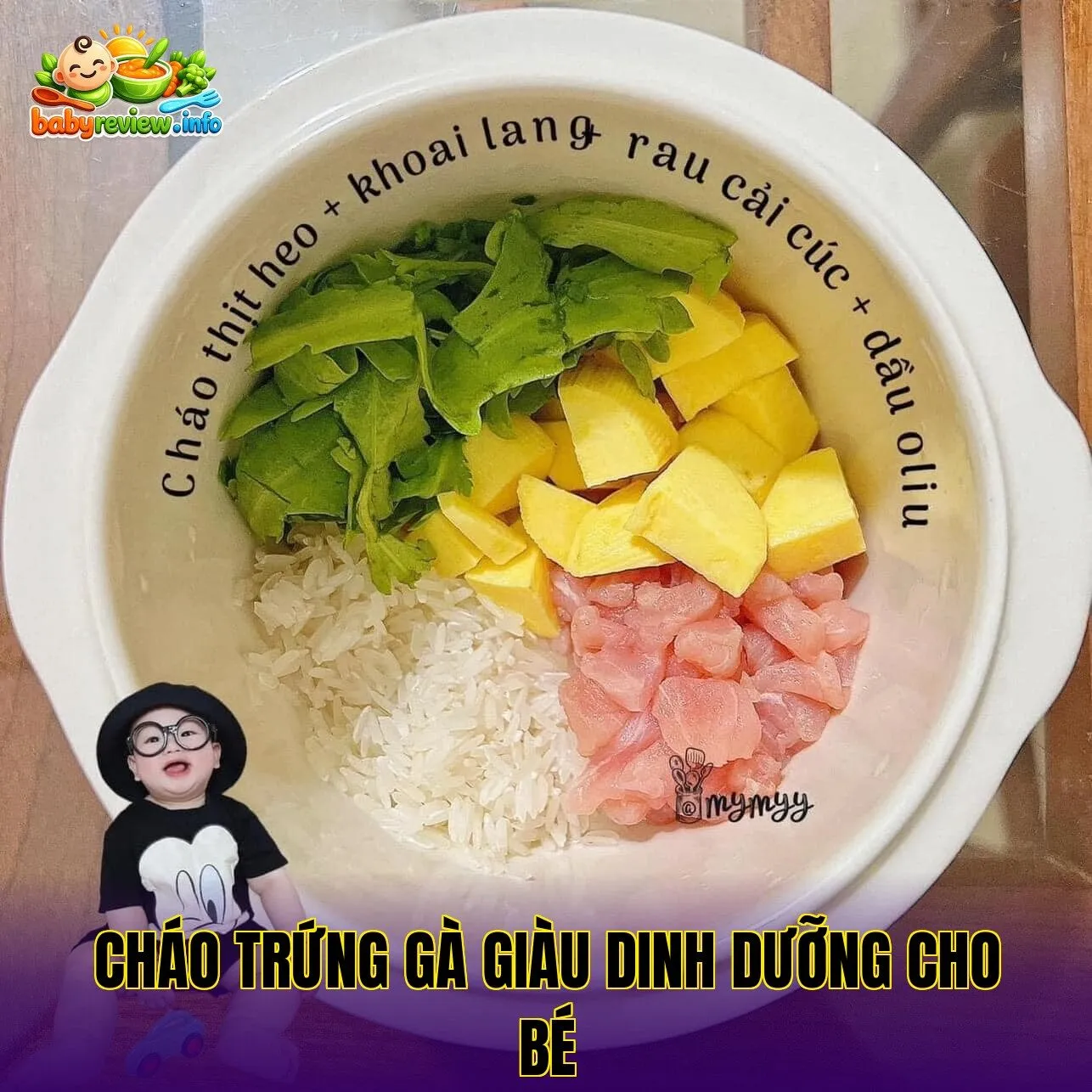cháo trứng gà giàu dinh dưỡng cho bé