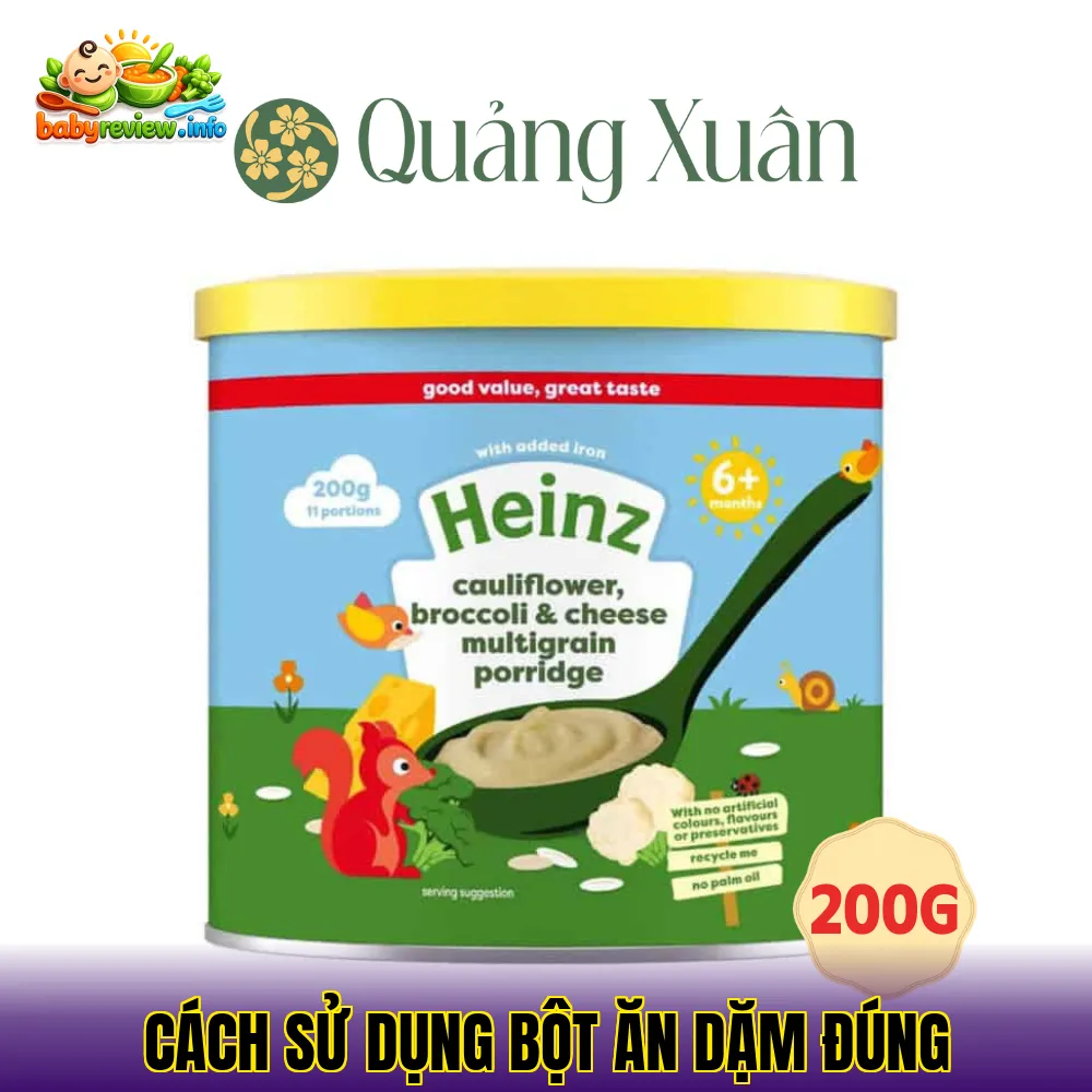 cách sử dụng bột ăn dặm đúng
