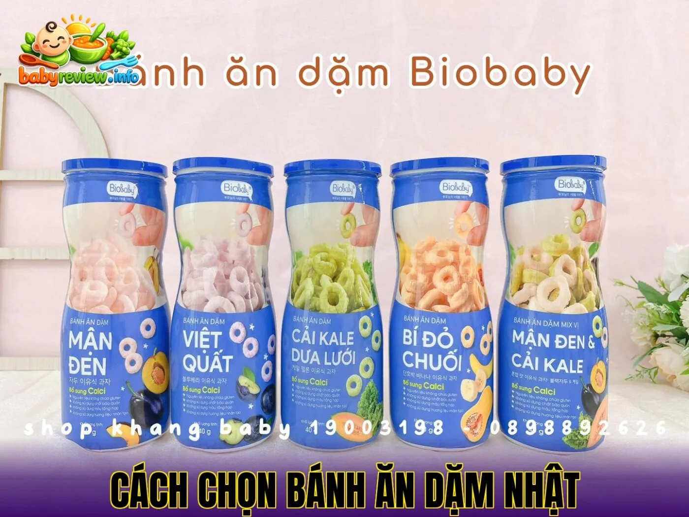 cách chọn bánh ăn dặm Nhật