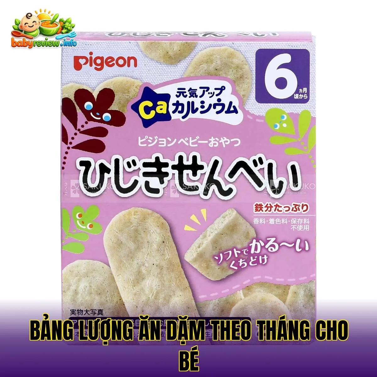 bảng lượng ăn dặm theo tháng cho bé