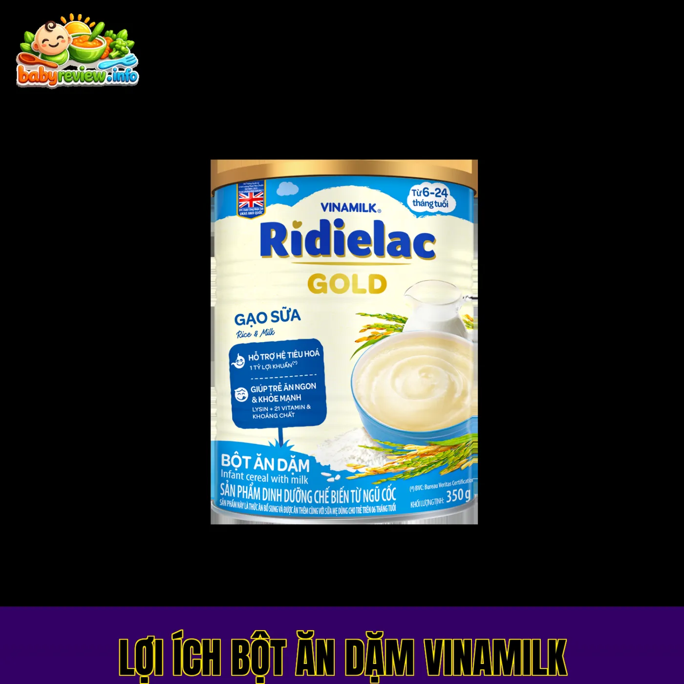 lợi ích bột ăn dặm Vinamilk