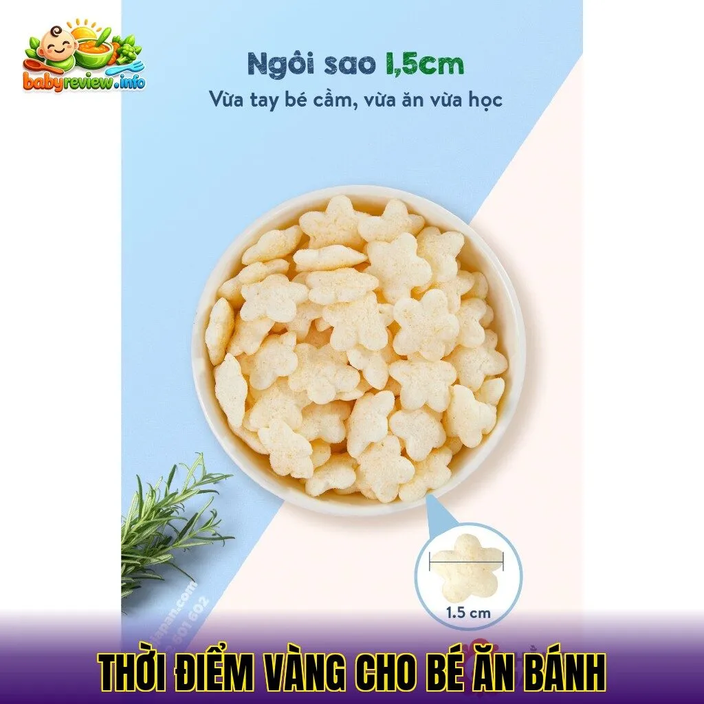 Thời điểm vàng cho bé ăn bánh