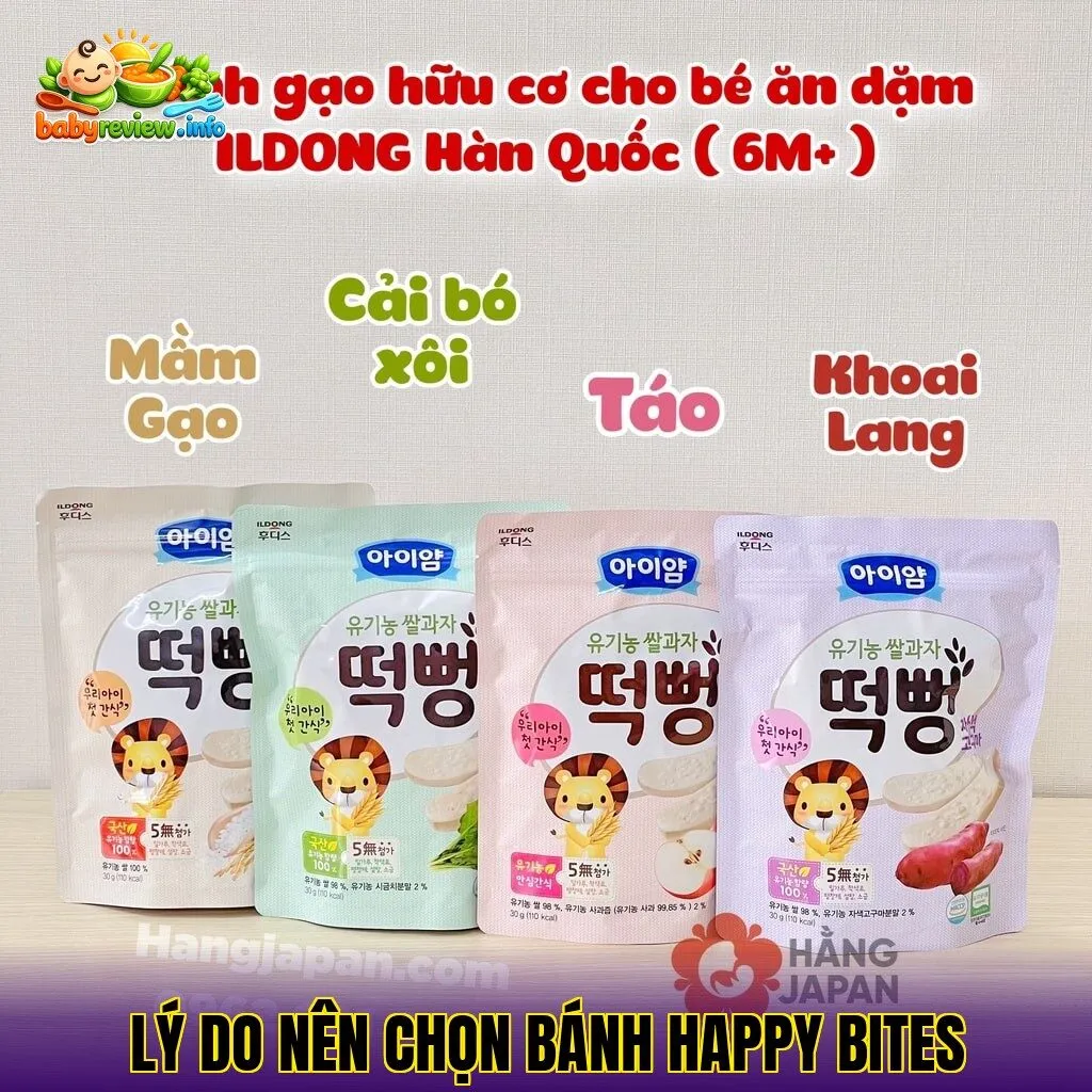 Lý do nên chọn bánh Happy Bites
