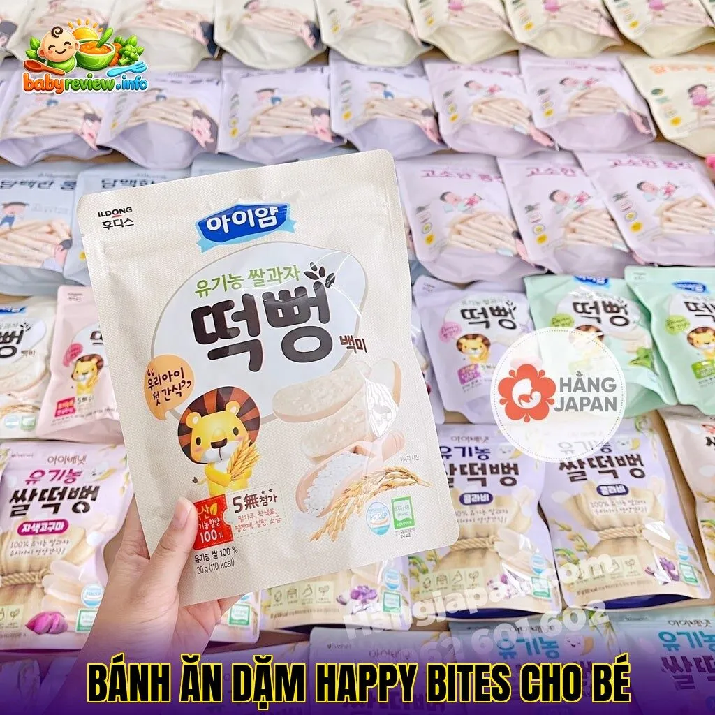 Bánh ăn dặm Happy Bites cho bé