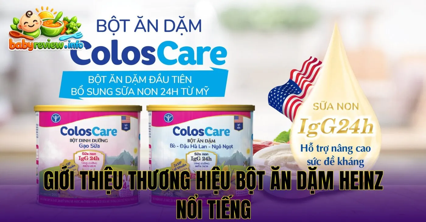 giới thiệu thương hiệu bột ăn dặm heinz nổi tiếng