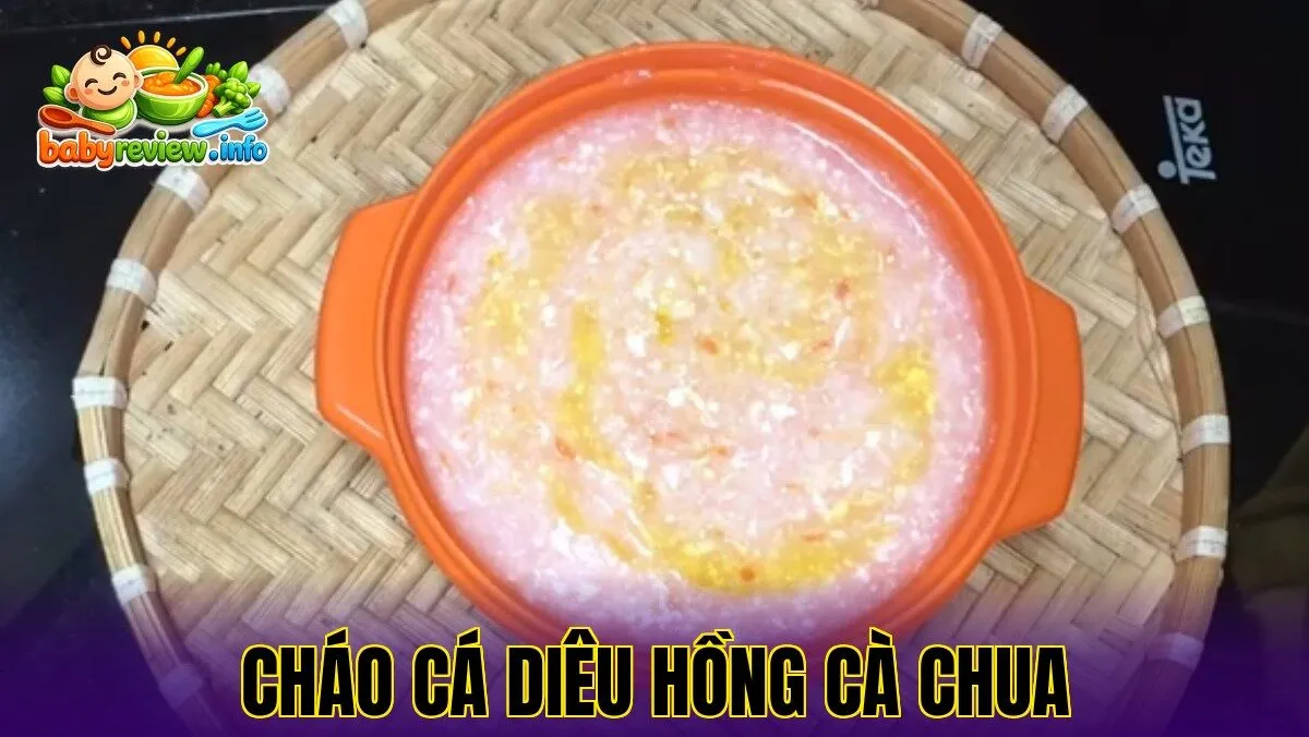 cháo cá diêu hồng cà chua