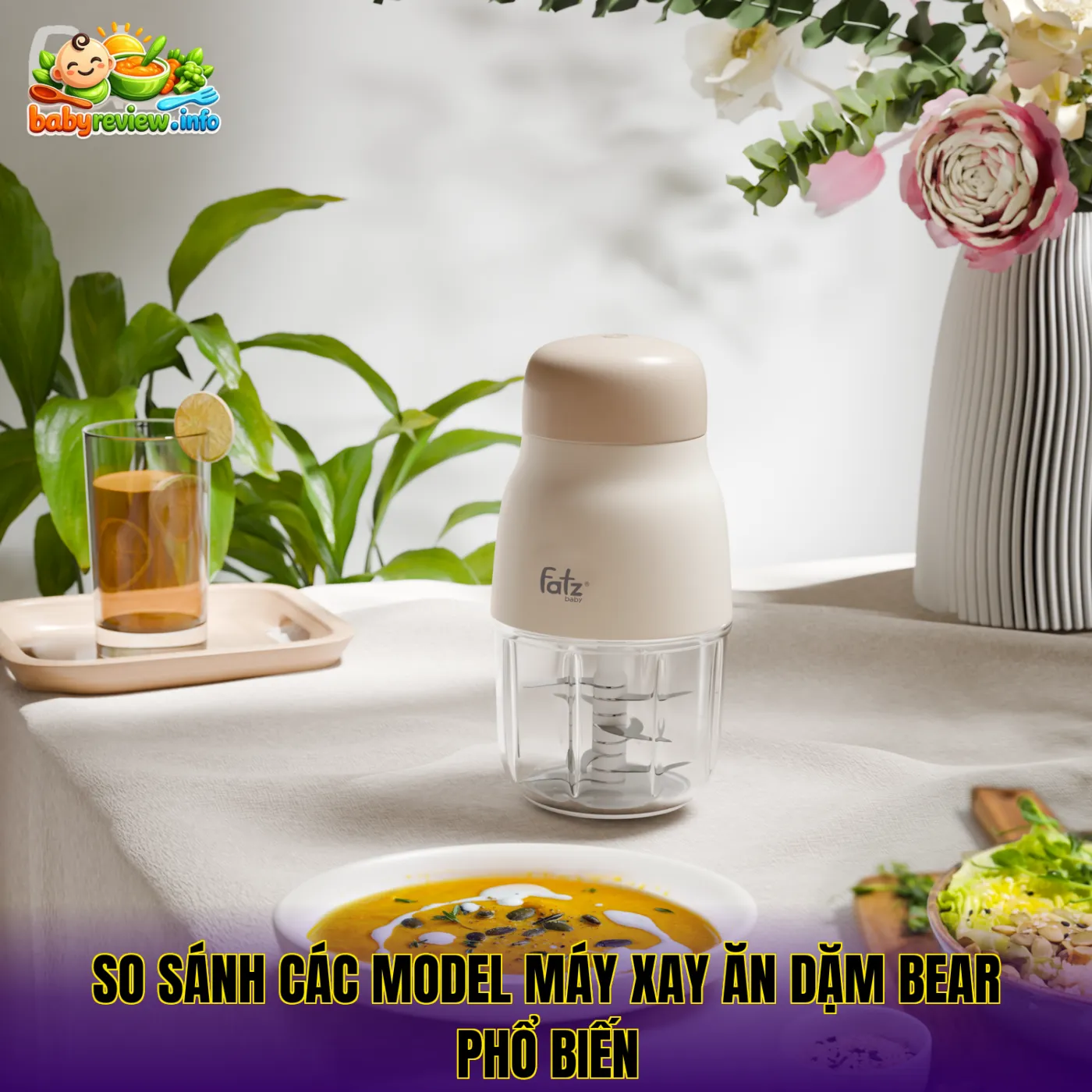 So sánh các model máy xay ăn dặm Bear phổ biến