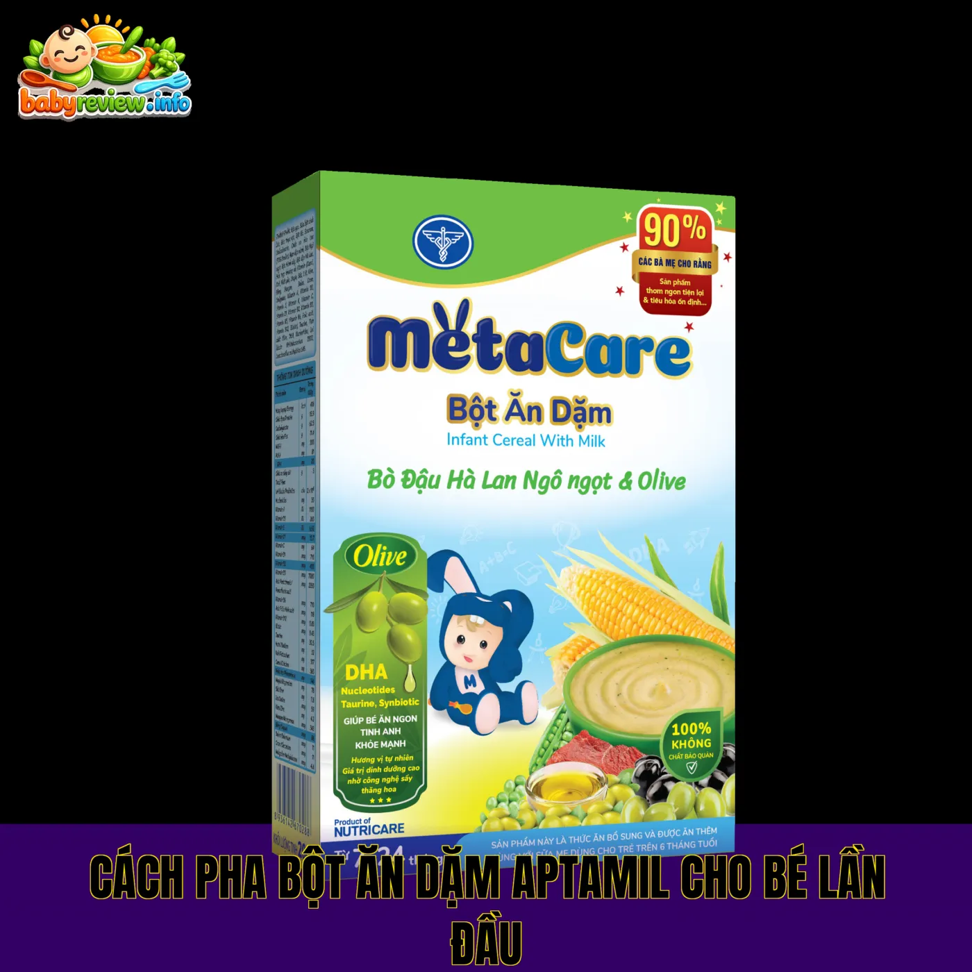 cách pha bột ăn dặm Aptamil cho bé lần đầu