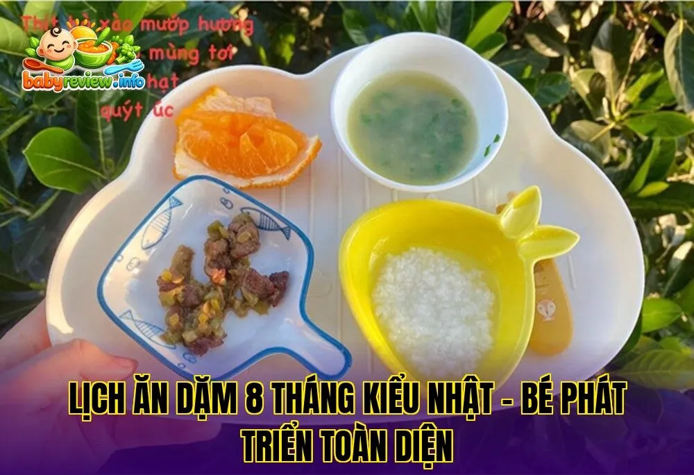 Lịch Ăn Dặm Cho Bé 8 Tháng Giúp Bé Phát Triển Tốt