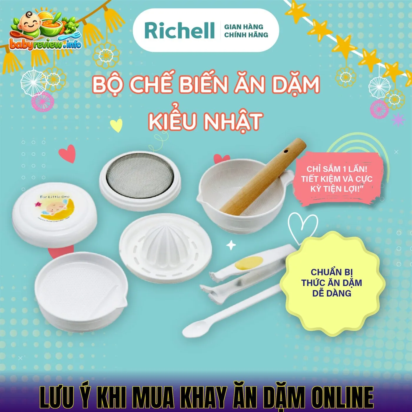 Lưu ý khi mua khay ăn dặm online