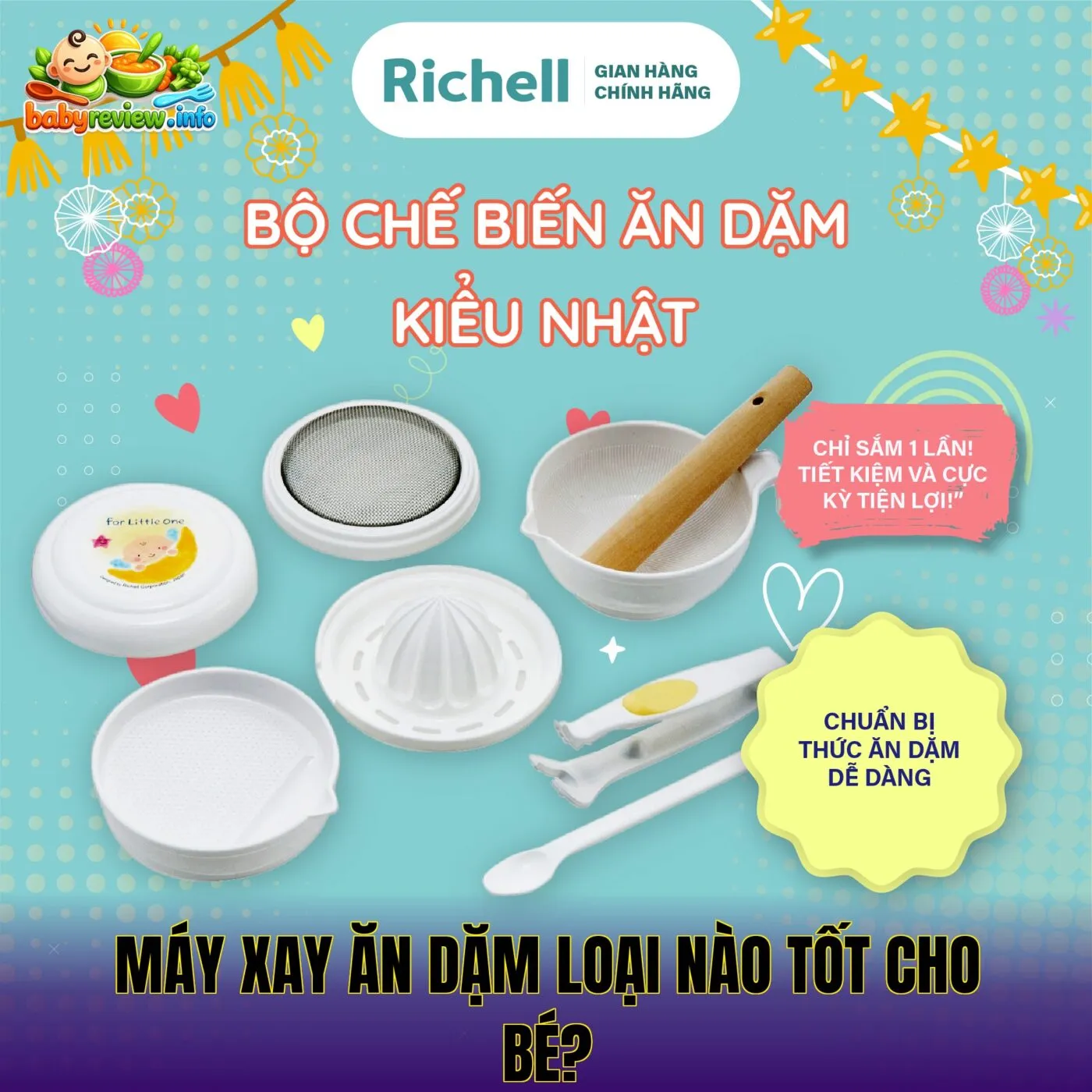 Máy xay ăn dặm loại nào tốt cho bé?