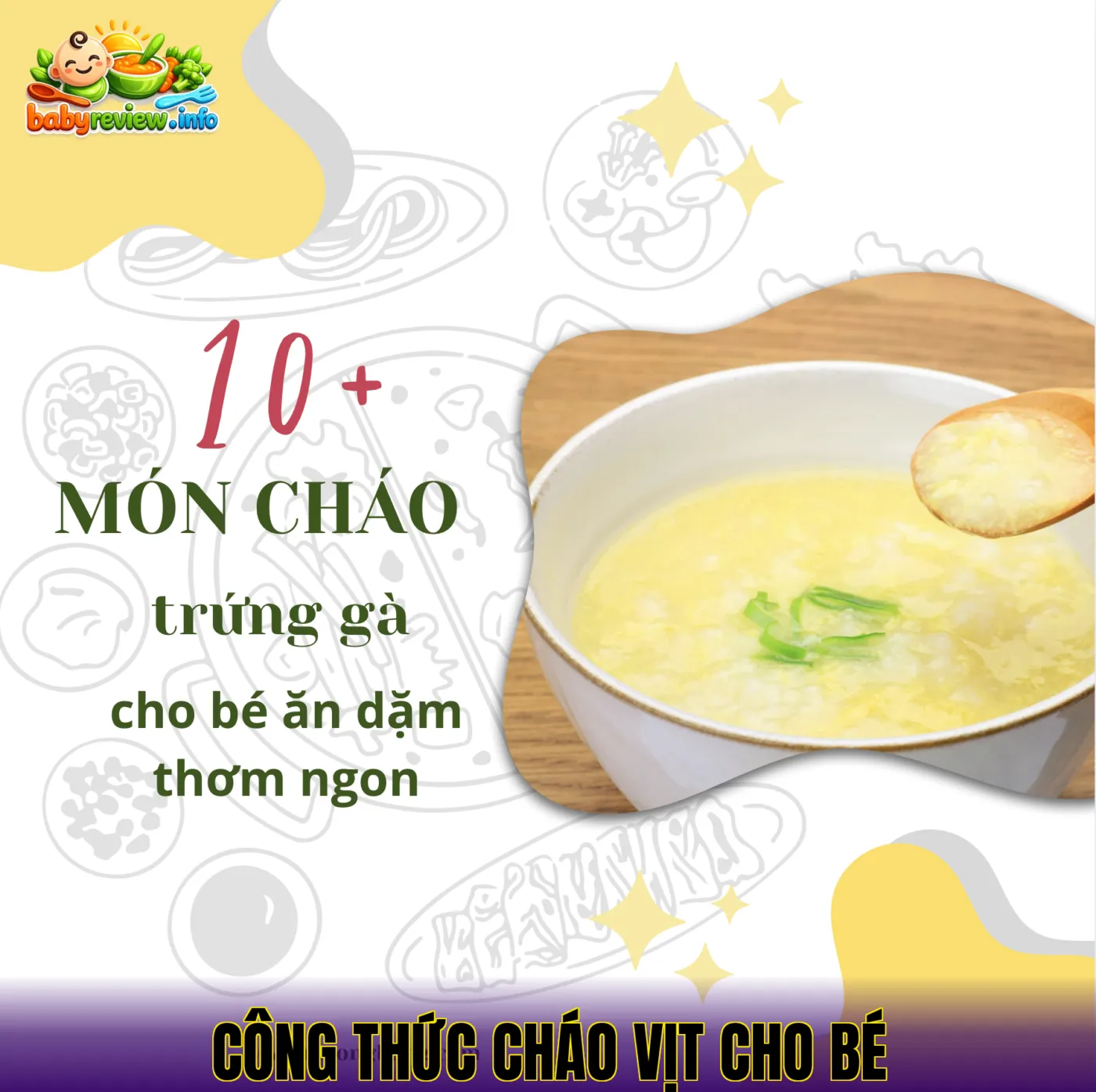 công thức cháo vịt cho bé