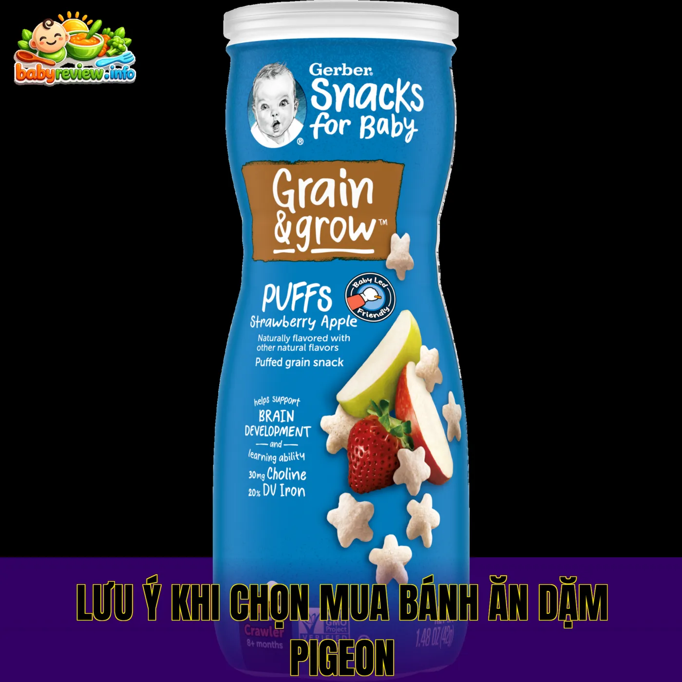 Lưu ý khi chọn mua bánh ăn dặm Pigeon