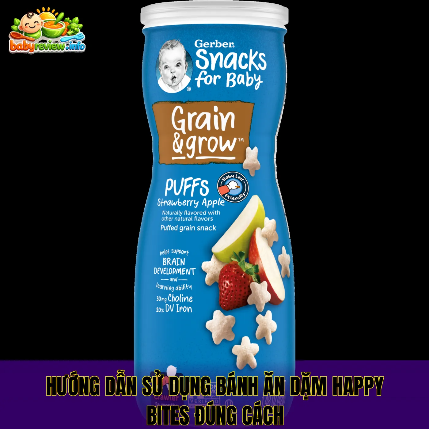Hướng dẫn sử dụng bánh ăn dặm Happy Bites đúng cách