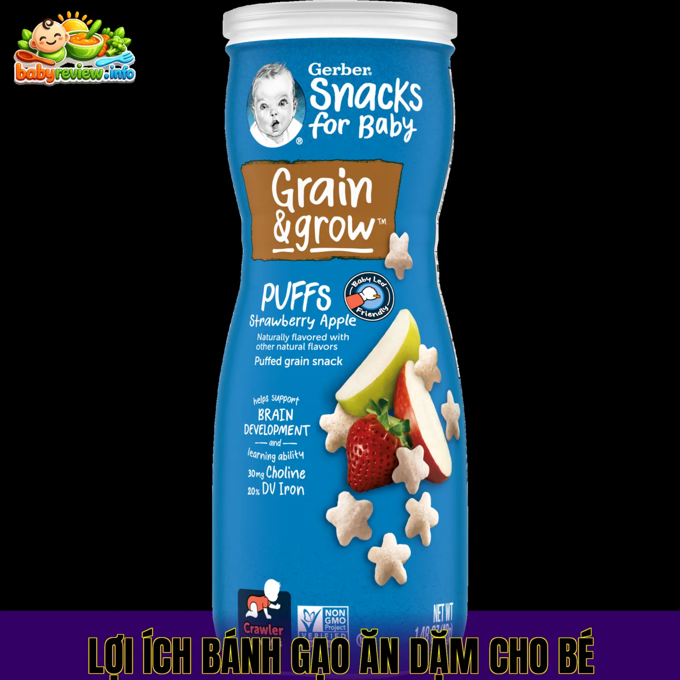 lợi ích bánh gạo ăn dặm cho bé