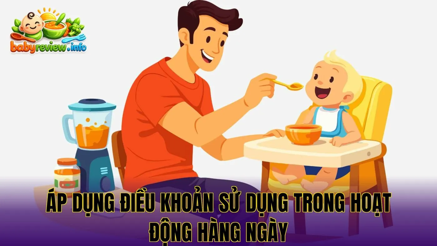 Áp dụng điều khoản sử dụng trong hoạt động hàng ngày
