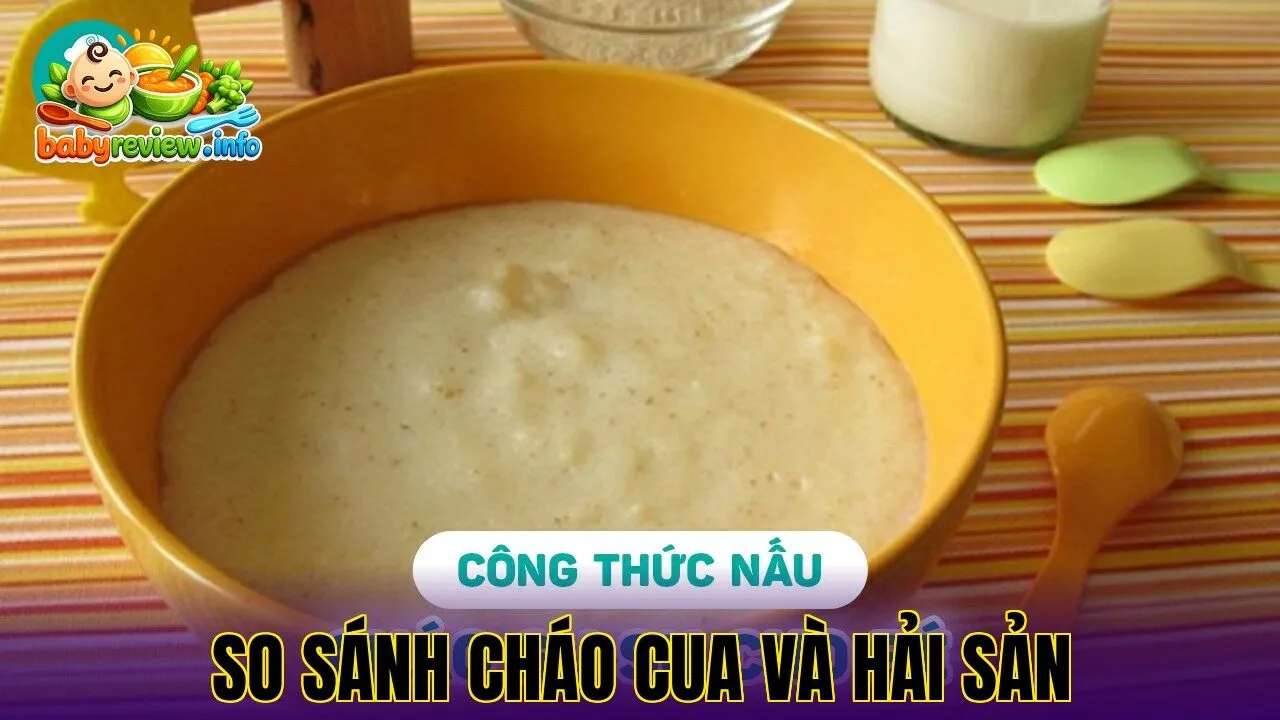 so sánh cháo cua và hải sản