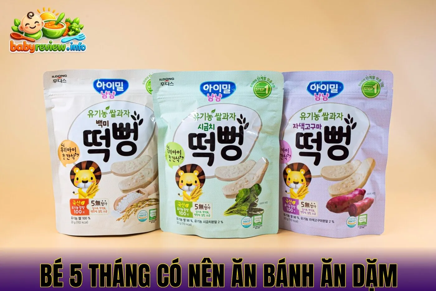 Bé 5 tháng có nên ăn bánh ăn dặm