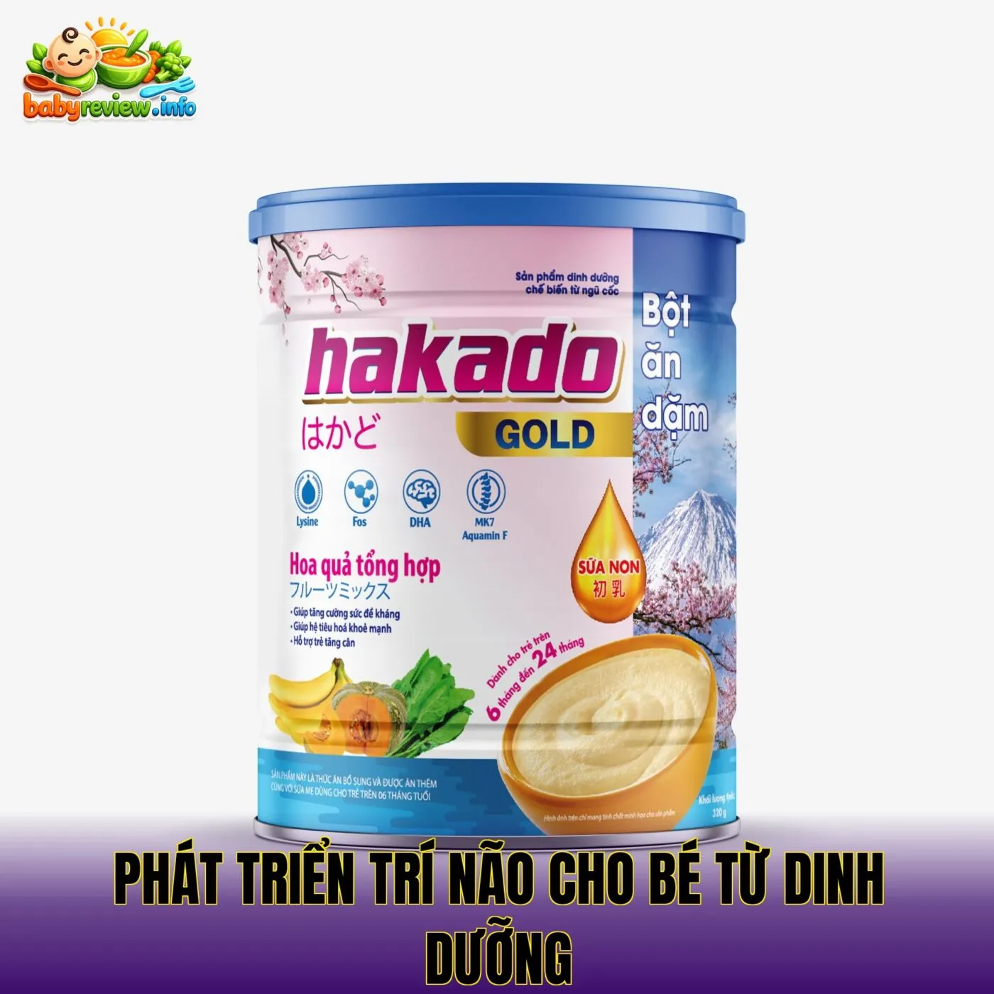 phát triển trí não cho bé từ dinh dưỡng