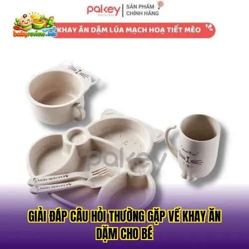 Giải đáp câu hỏi thường gặp về khay ăn dặm cho bé
