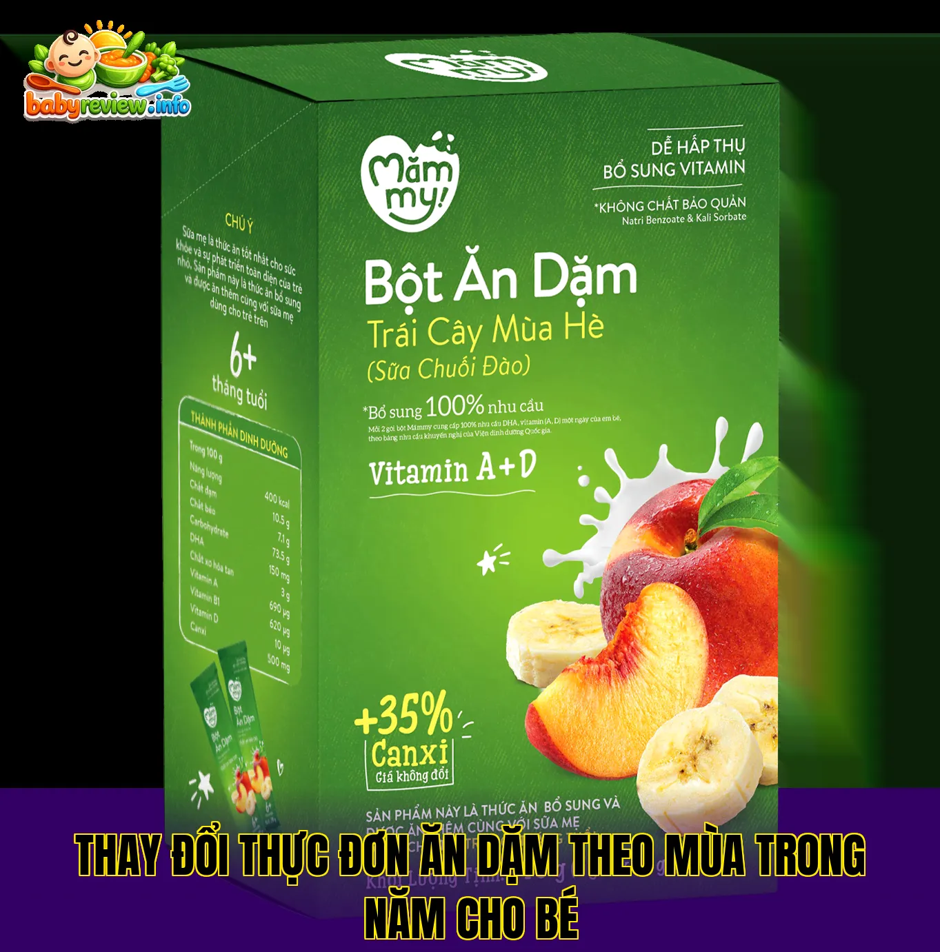 Thay đổi thực đơn ăn dặm theo mùa trong năm cho bé