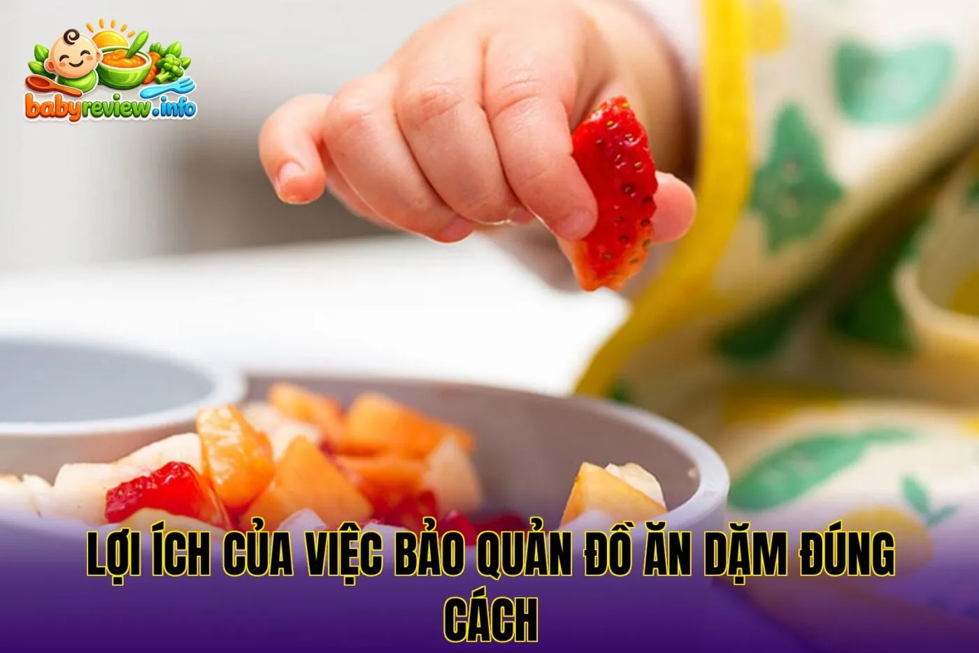 Lợi ích của việc bảo quản đồ ăn dặm đúng cách