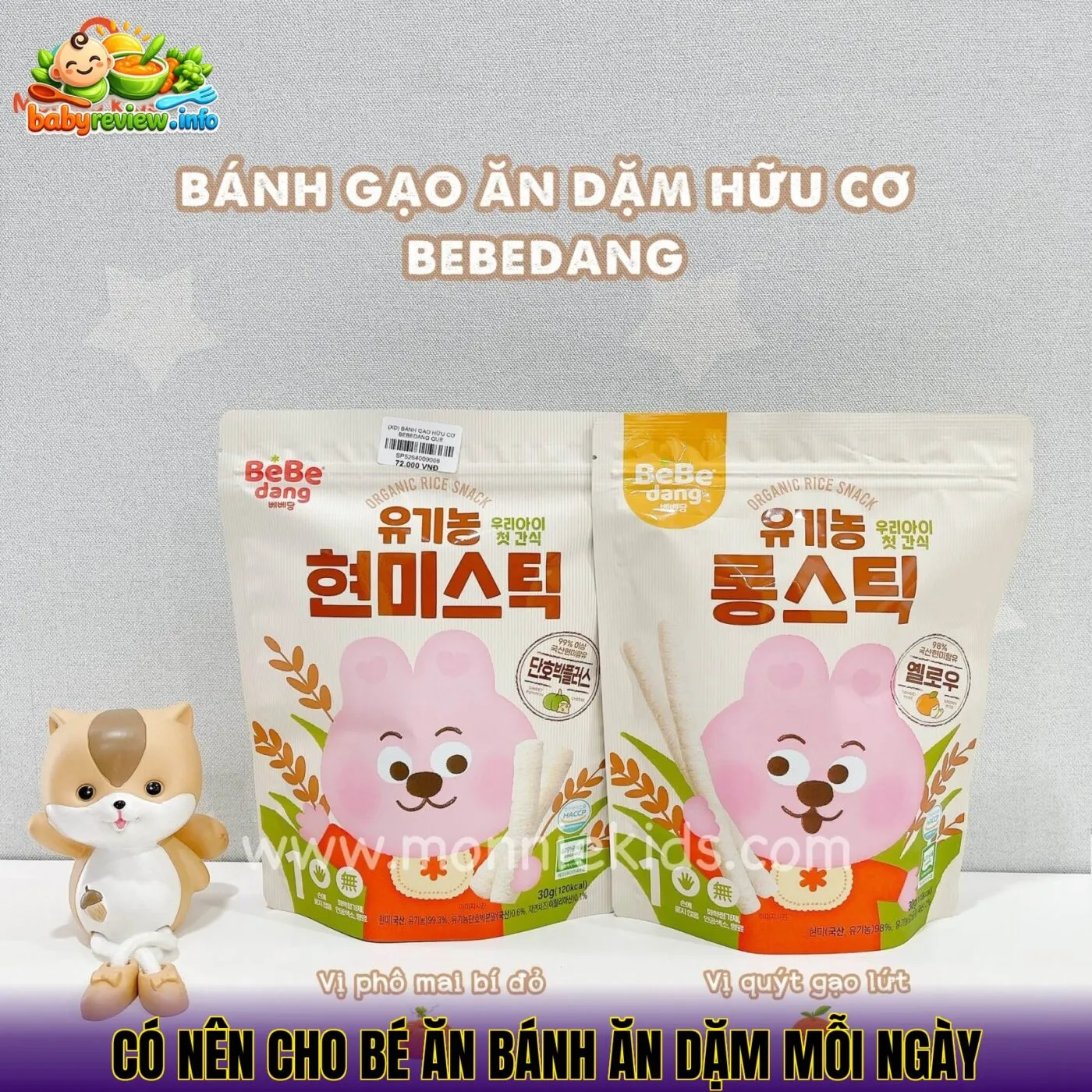 Có nên cho bé ăn bánh ăn dặm mỗi ngày