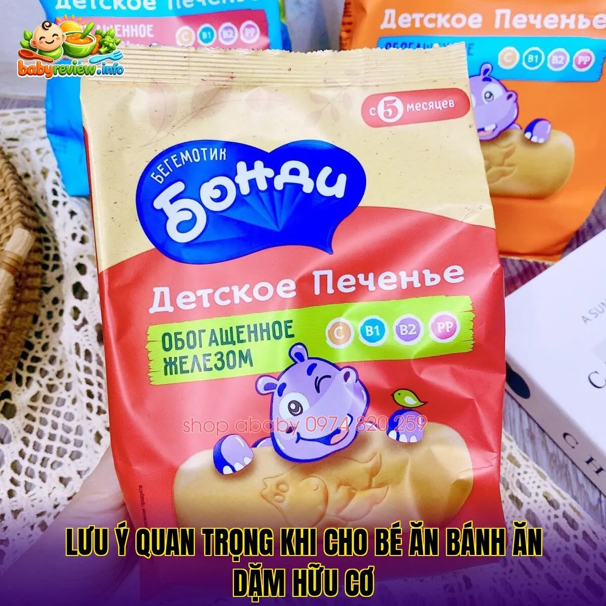 Lưu ý quan trọng khi cho bé ăn bánh ăn dặm hữu cơ