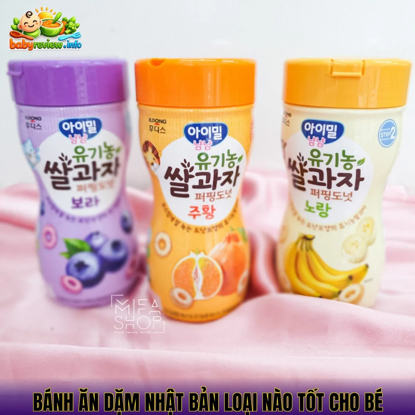 Bánh ăn dặm Nhật Bản loại nào tốt cho bé