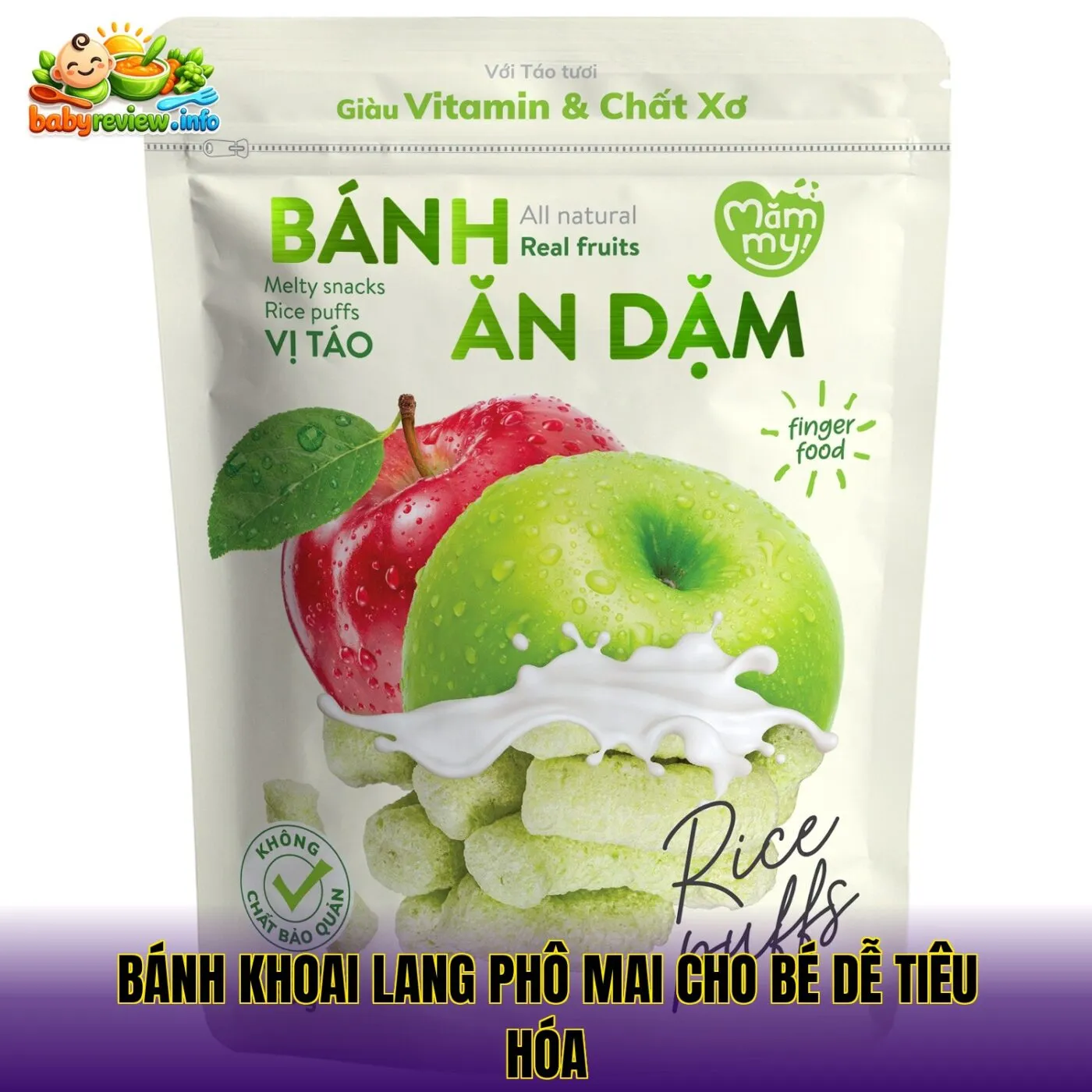 Bánh khoai lang phô mai cho bé dễ tiêu hóa