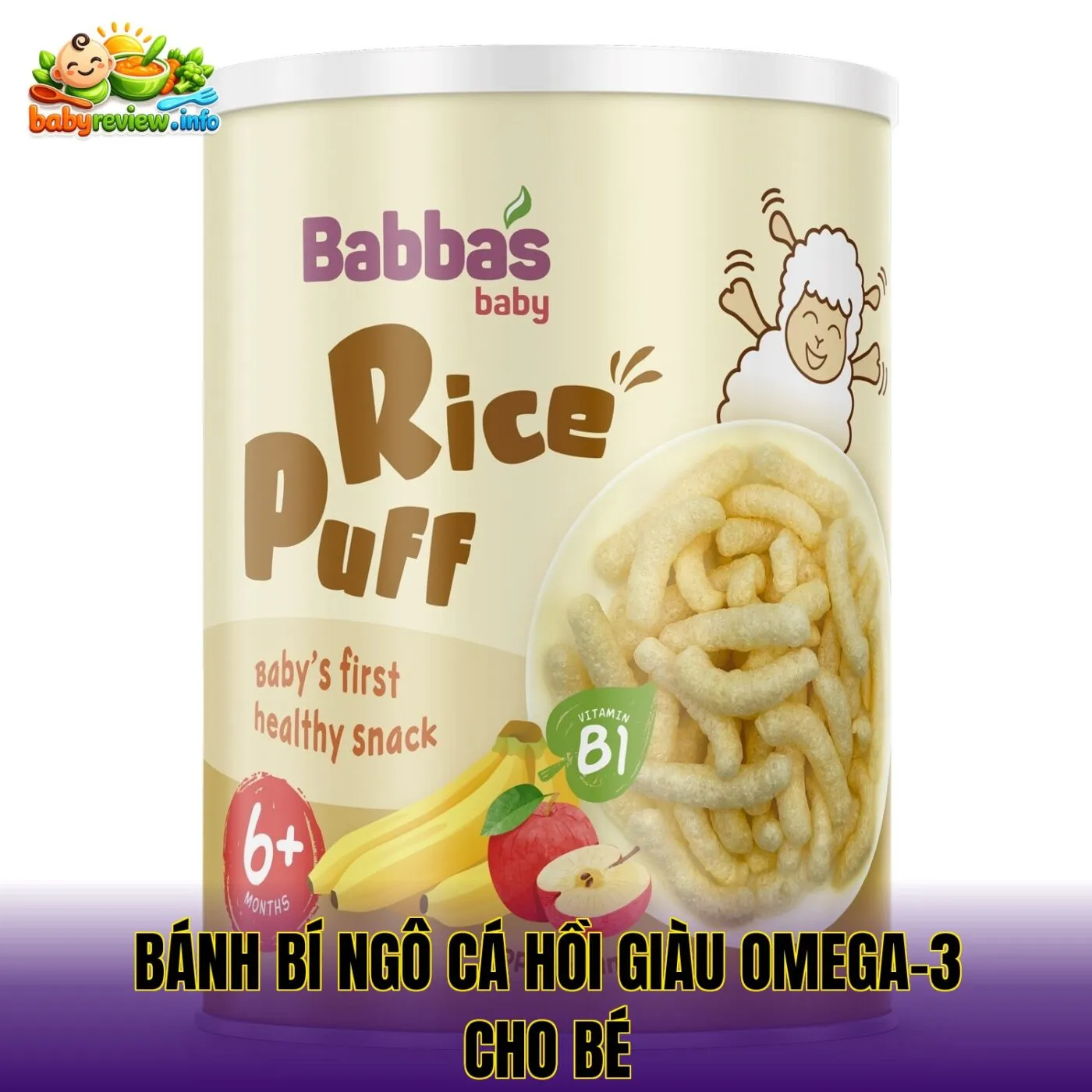 Bánh bí ngô cá hồi giàu omega-3 cho bé