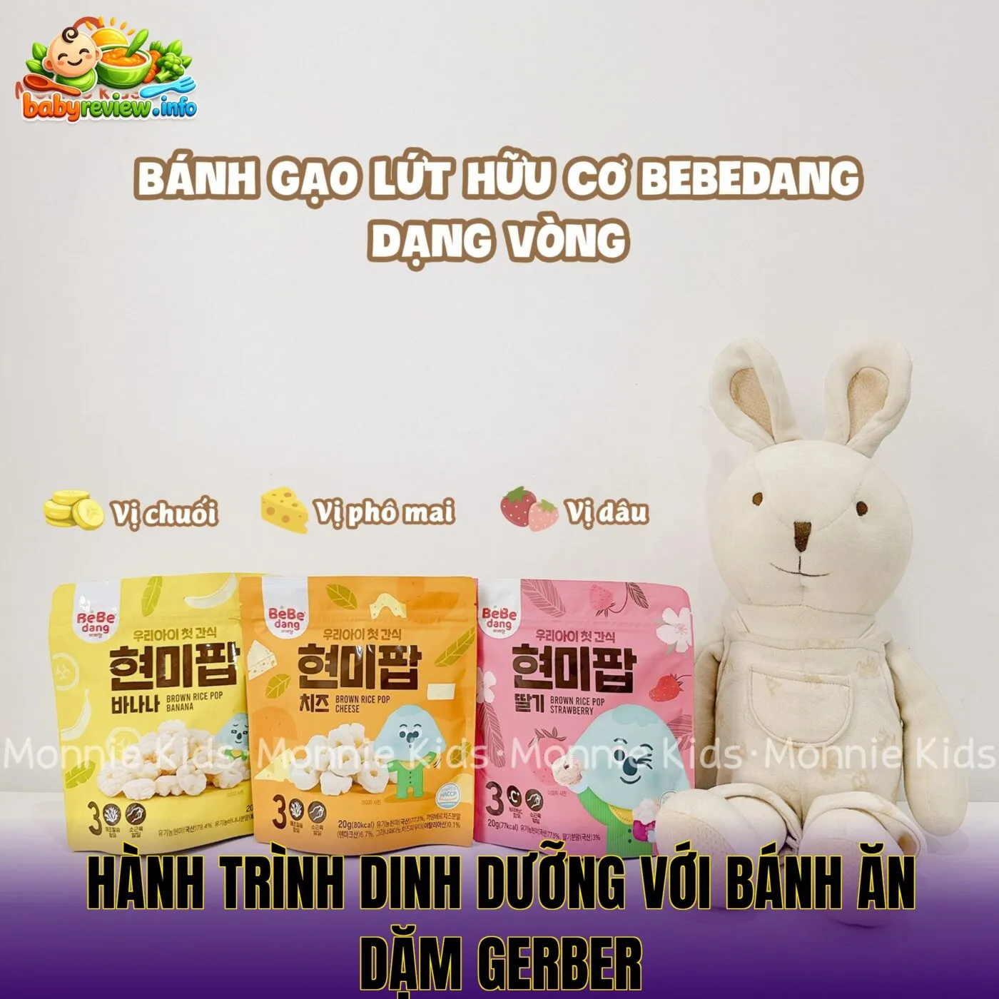 hành trình dinh dưỡng với bánh ăn dặm Gerber