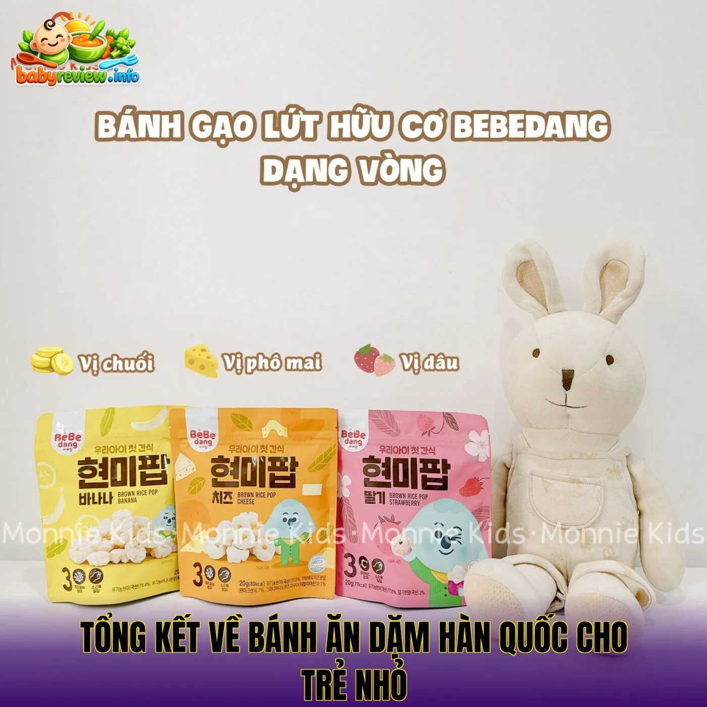 Tổng kết về bánh ăn dặm Hàn Quốc cho trẻ nhỏ
