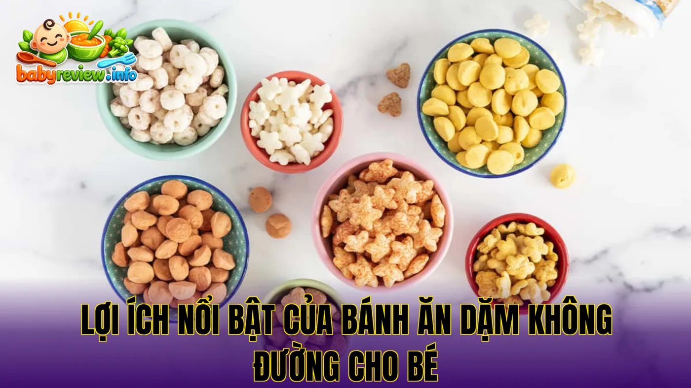 Lợi ích nổi bật của bánh ăn dặm không đường cho bé