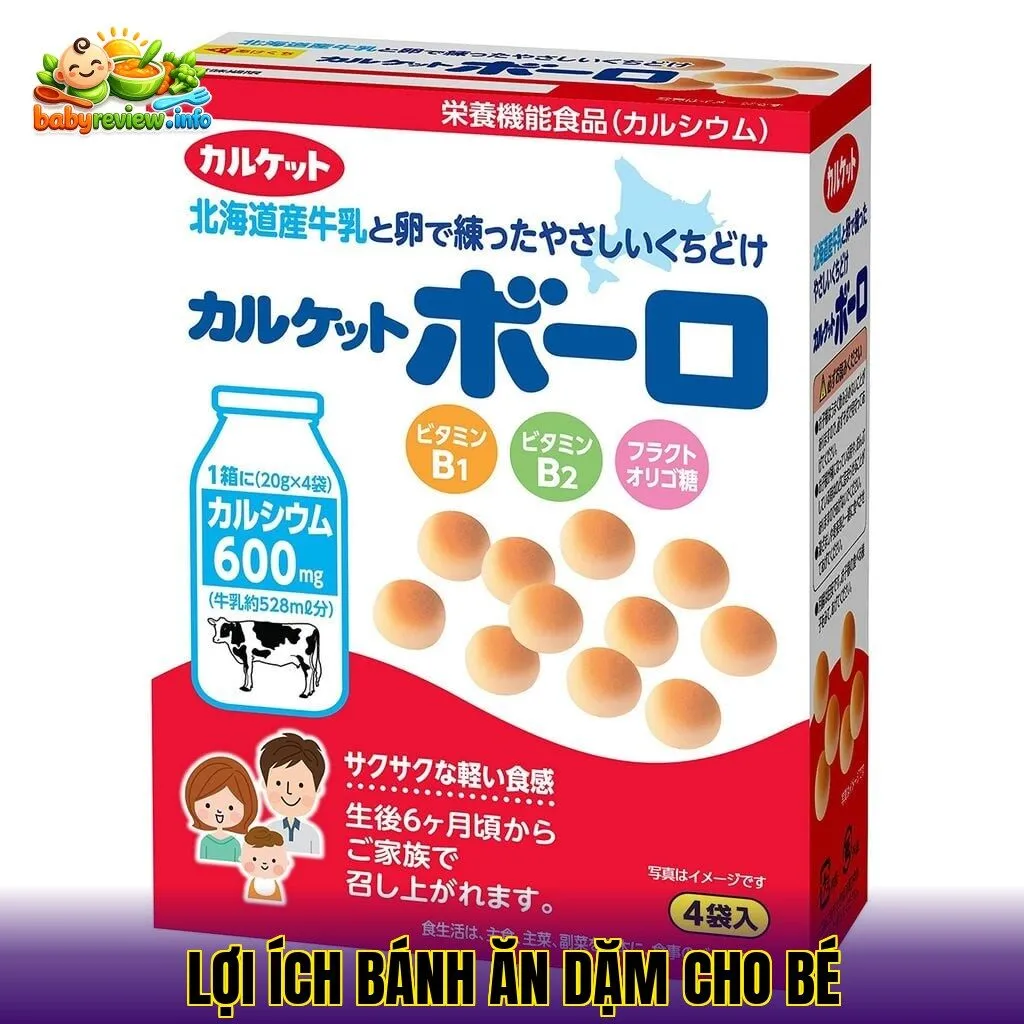 Lợi ích bánh ăn dặm cho bé