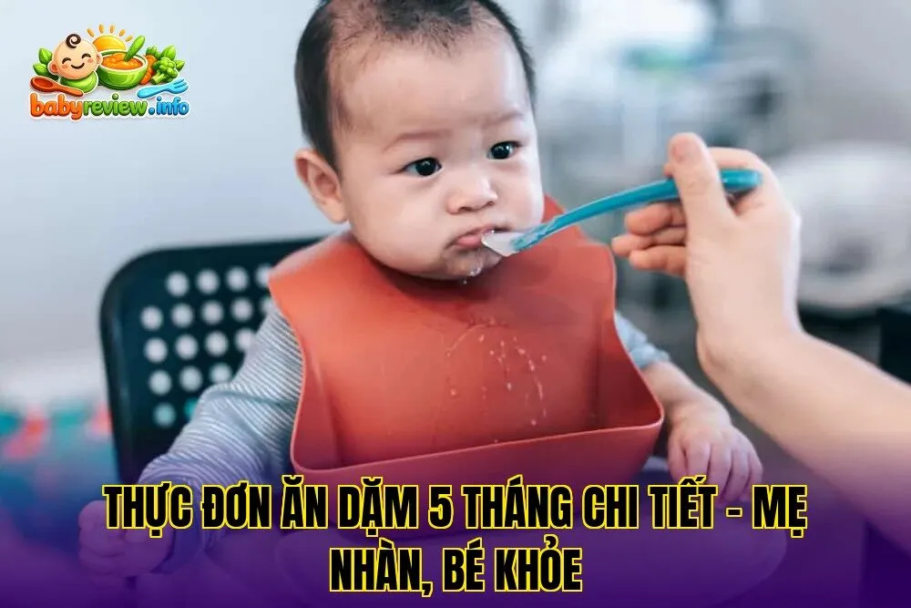 Thực Đơn Ăn Dặm Cho Bé 5 Tháng Chuẩn Khoa Học