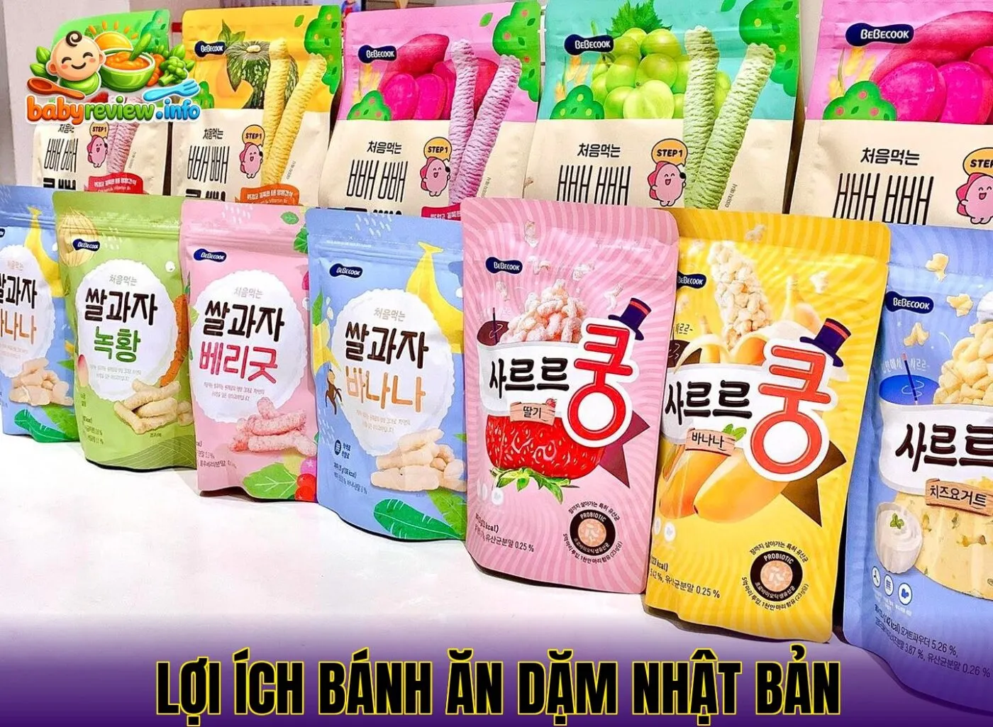 lợi ích bánh ăn dặm Nhật Bản