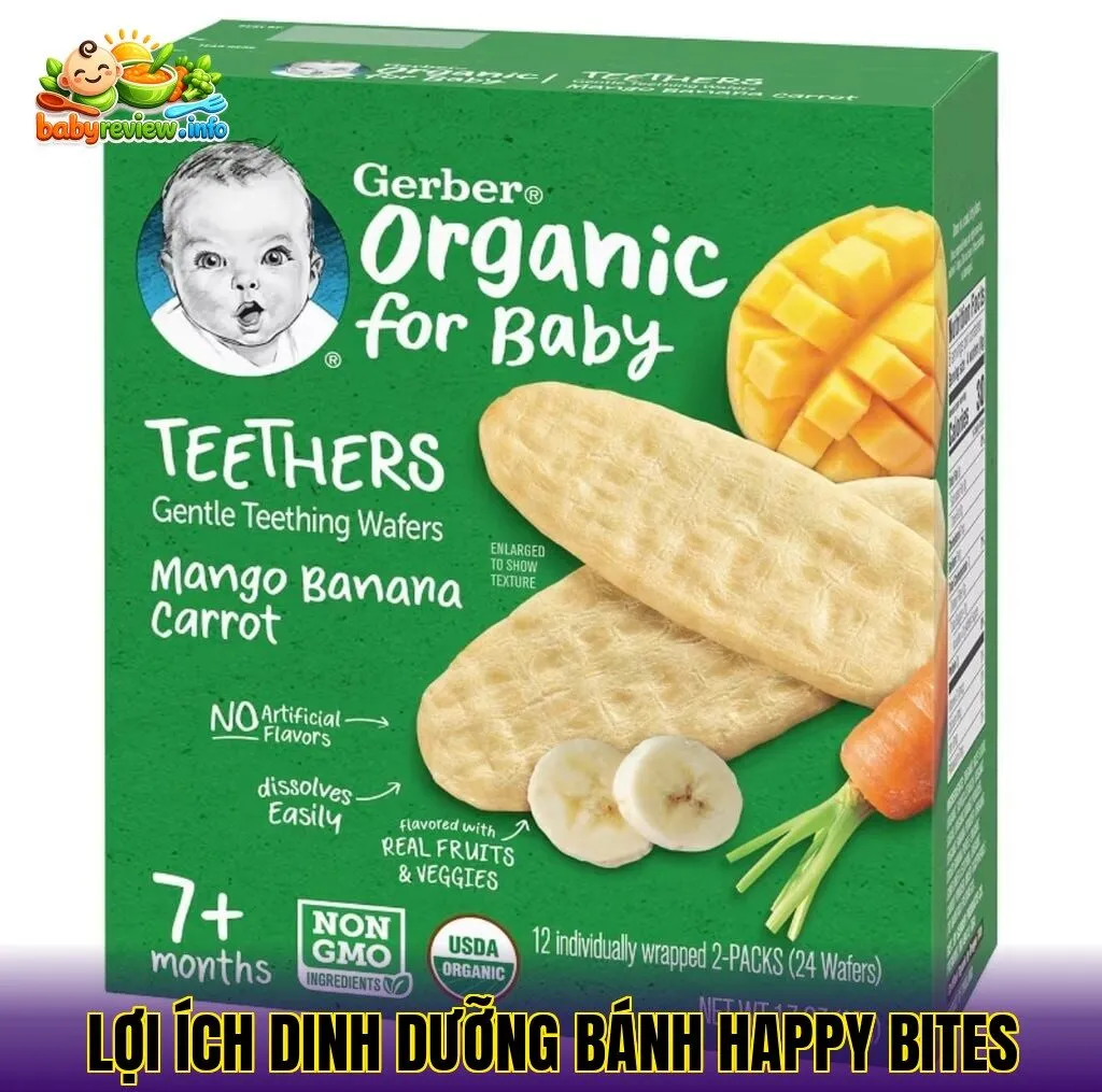 Lợi ích dinh dưỡng bánh Happy Bites