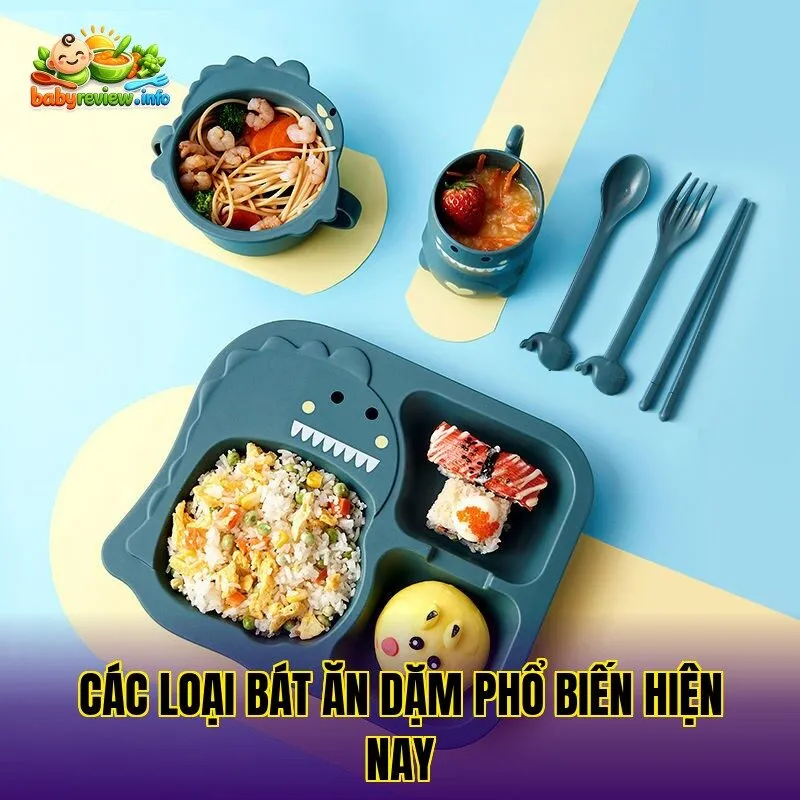 Các loại bát ăn dặm phổ biến hiện nay