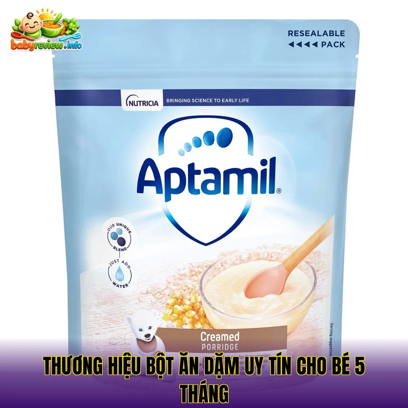 thương hiệu bột ăn dặm uy tín cho bé 5 tháng