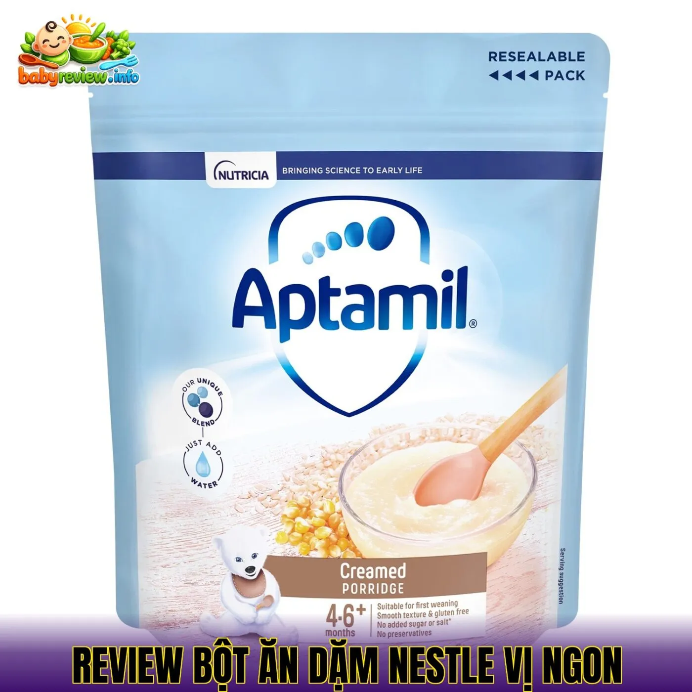 review bột ăn dặm nestle vị ngon