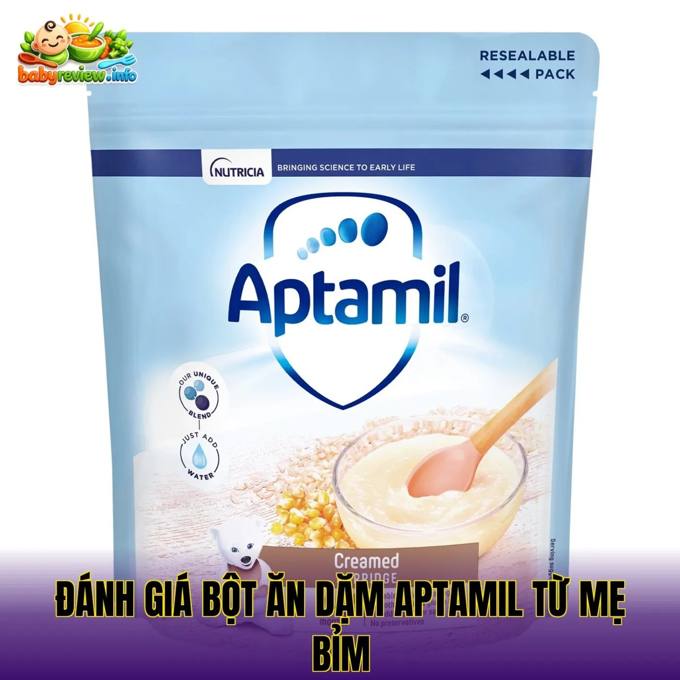 đánh giá bột ăn dặm Aptamil từ mẹ bỉm