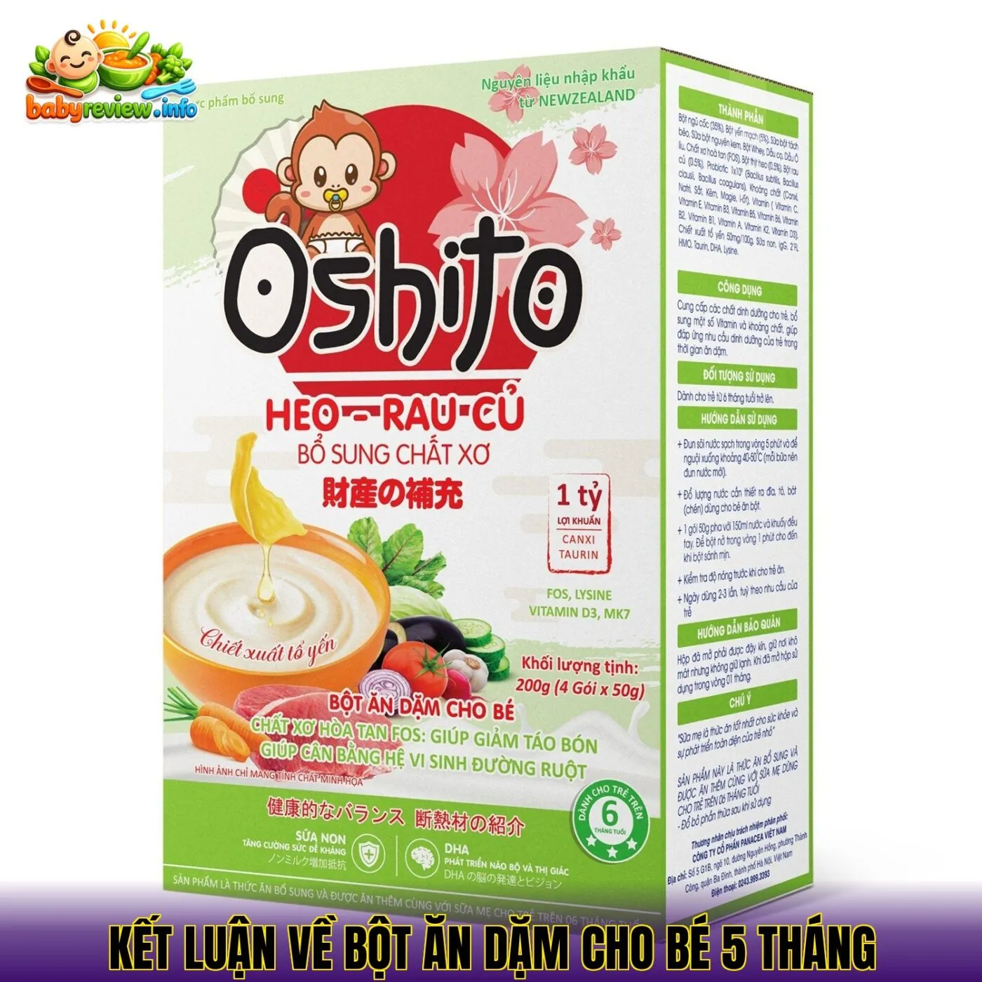 kết luận về bột ăn dặm cho bé 5 tháng