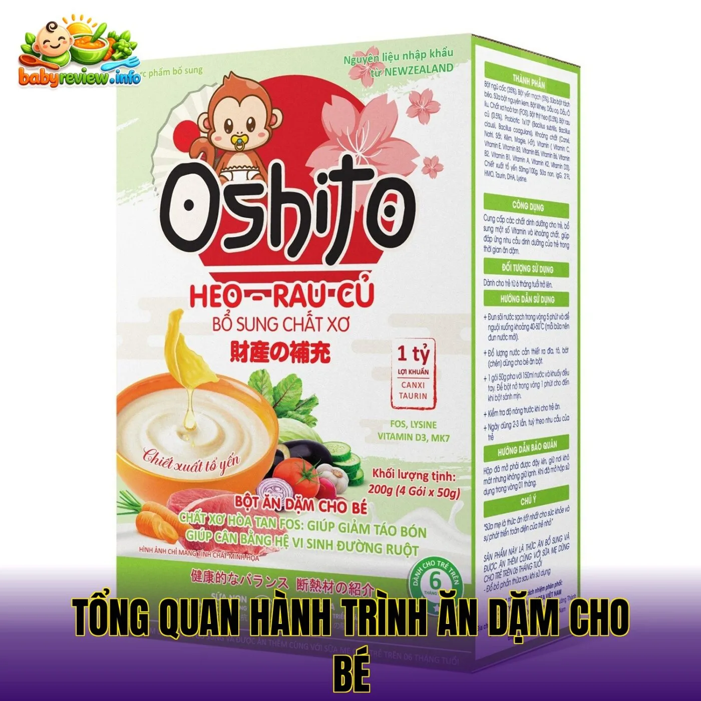 tổng quan hành trình ăn dặm cho bé
